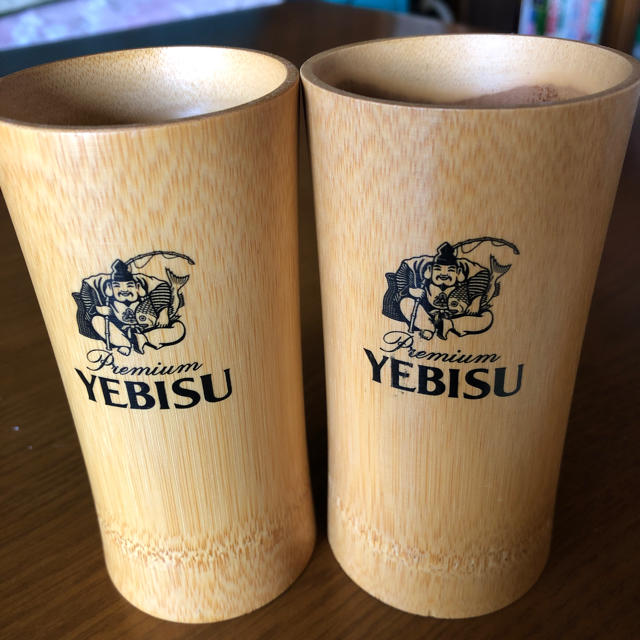 EVISU(エビス)のエビスビール 竹製 カップ 非売品 インテリア/住まい/日用品のキッチン/食器(グラス/カップ)の商品写真