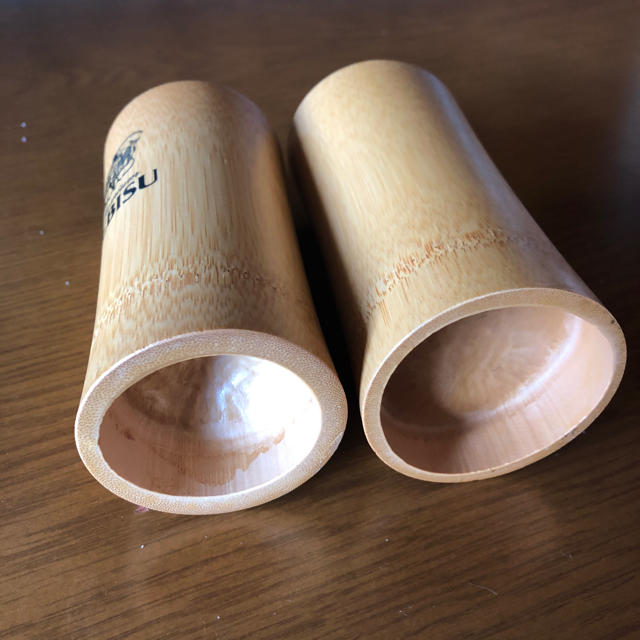EVISU(エビス)のエビスビール 竹製 カップ 非売品 インテリア/住まい/日用品のキッチン/食器(グラス/カップ)の商品写真