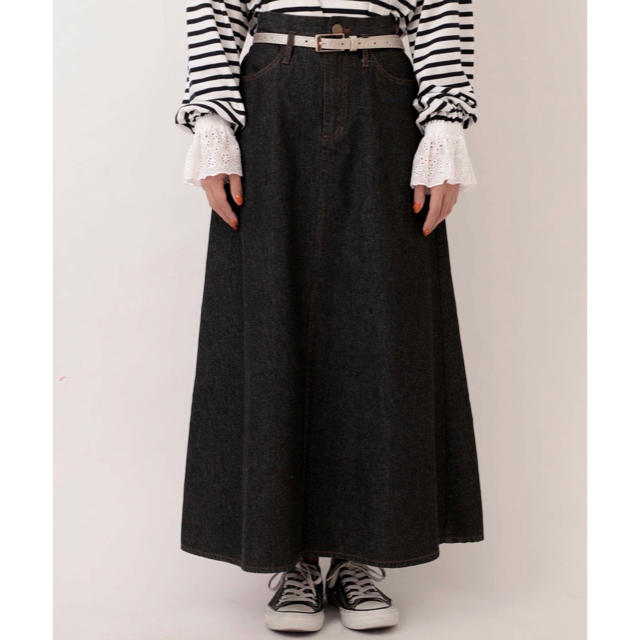 one after another NICE CLAUP(ワンアフターアナザーナイスクラップ)のデニムスカート レディースのスカート(ロングスカート)の商品写真