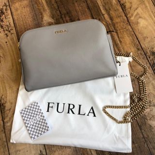 フルラ(Furla)の新品 フルラ　Capriccio チェーンショルダーバッグ カプリッチョ グレー(ショルダーバッグ)