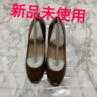 オデットエオディール(Odette e Odile)の【新品未使用】carino  ZARA エナメルオープントゥパンプス(ハイヒール/パンプス)