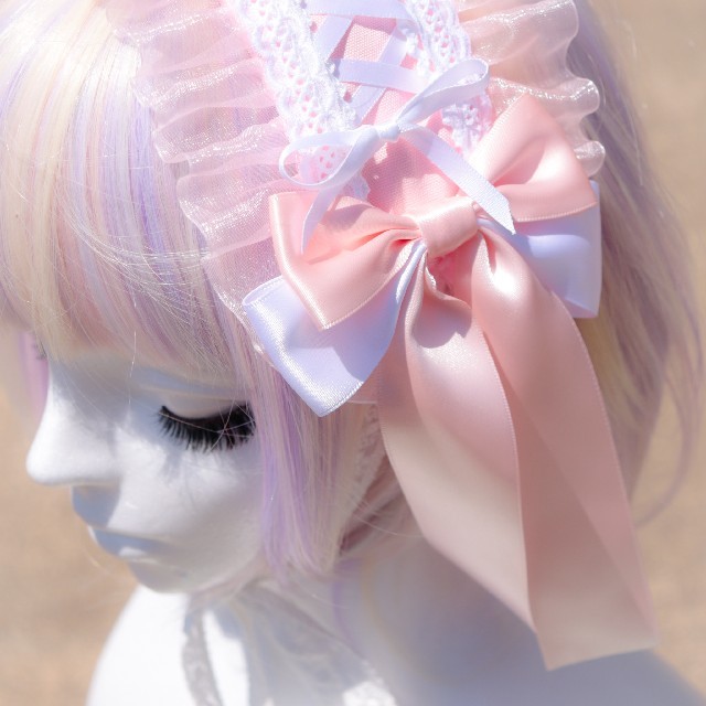 Angelic Pretty(アンジェリックプリティー)の♡セール♡ピンク☆ヘッドドレス レディースのヘアアクセサリー(カチューシャ)の商品写真