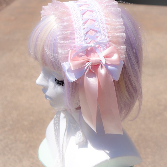 Angelic Pretty(アンジェリックプリティー)の♡セール♡ピンク☆ヘッドドレス レディースのヘアアクセサリー(カチューシャ)の商品写真