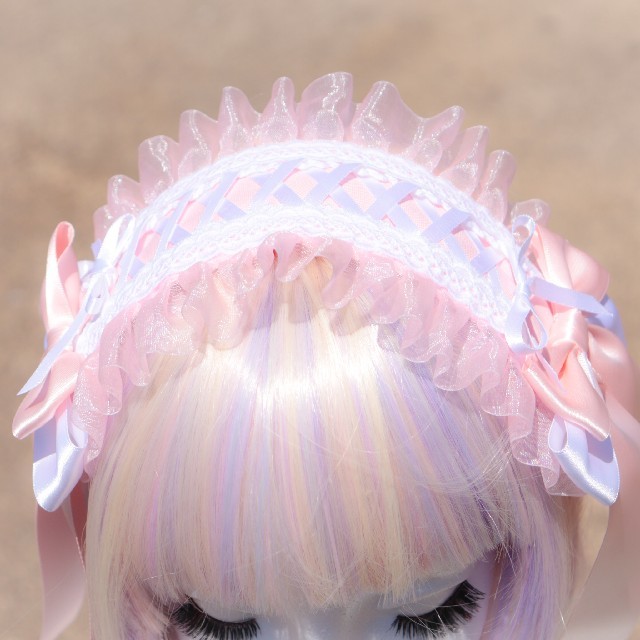 Angelic Pretty(アンジェリックプリティー)の♡セール♡ピンク☆ヘッドドレス レディースのヘアアクセサリー(カチューシャ)の商品写真