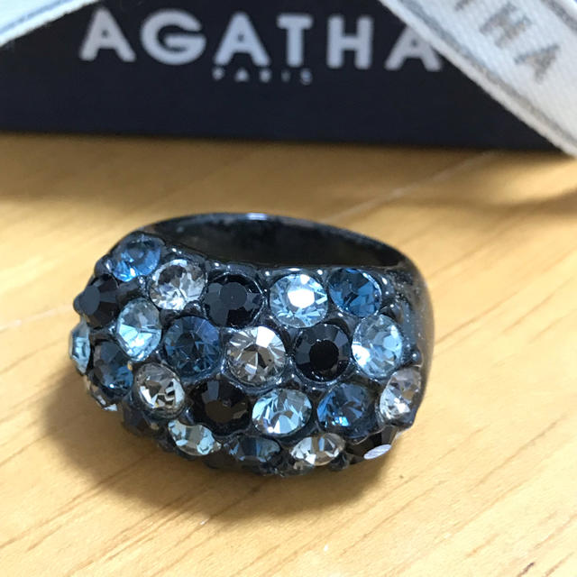 AGATHA(アガタ)のアガタ  黒×青系リング   レディースのアクセサリー(リング(指輪))の商品写真