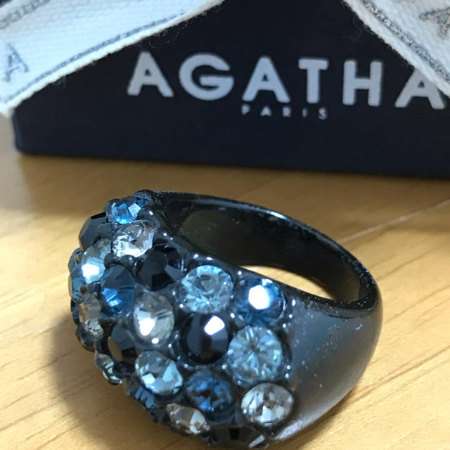 AGATHA(アガタ)のアガタ  黒×青系リング   レディースのアクセサリー(リング(指輪))の商品写真