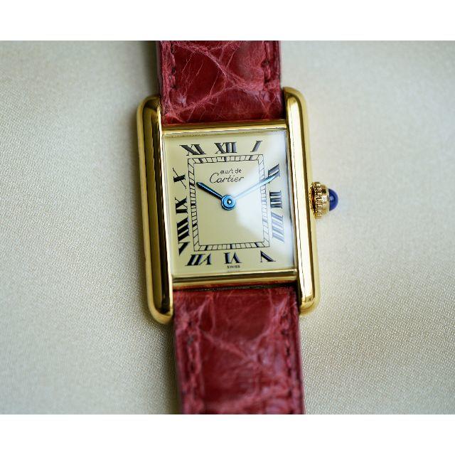 Cartier(カルティエ)の美品 カルティエ マスト タンク アイボリー SM Cartier  レディースのファッション小物(腕時計)の商品写真