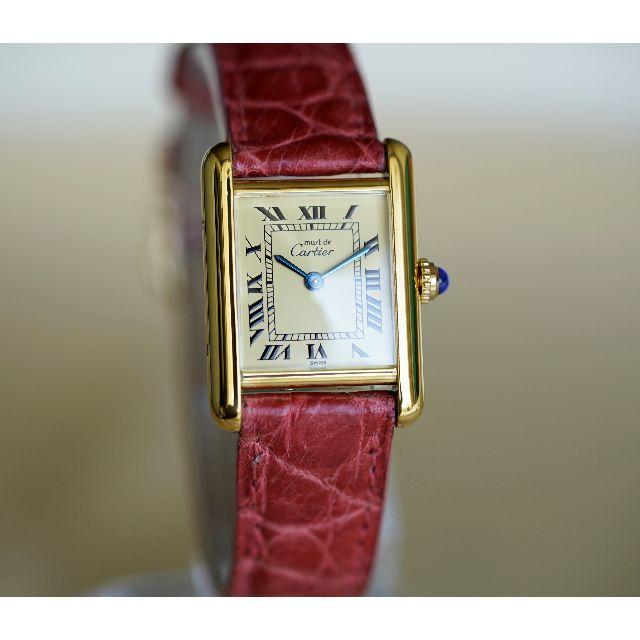 Cartier(カルティエ)の美品 カルティエ マスト タンク アイボリー SM Cartier  レディースのファッション小物(腕時計)の商品写真