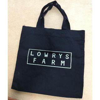 ローリーズファーム(LOWRYS FARM)のローリーズファーム 手さげ カバン トートバッグ かばん 黒 ブラック コットン(トートバッグ)