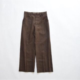 サンシー(SUNSEA)のSUNSEA 19ss Linen Pants ブラウン サイズ2(スラックス)