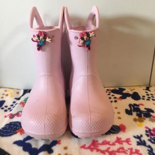 クロックス(crocs)のchi様専用☆クロックス レインブーツ 17センチ ピンク(長靴/レインシューズ)