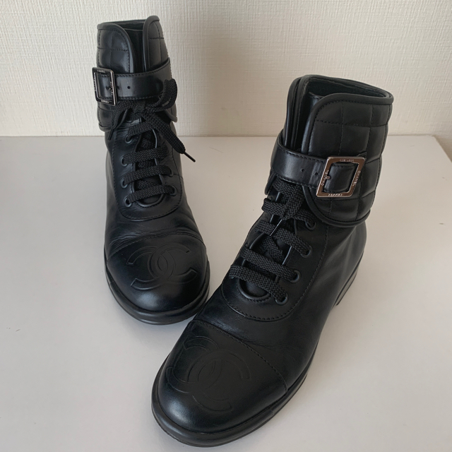 注目の福袋! CHANEL - シャネル マトラッセ ショートブーツ 35 ブーツ