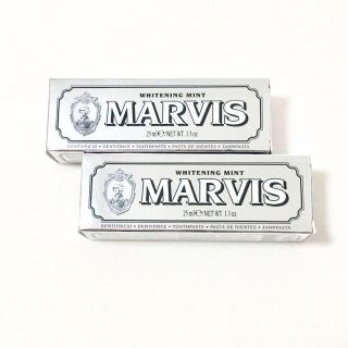 マービス(MARVIS)の【新品未開封】マービス ホワイトニング 25ml 2本セット(歯磨き粉)