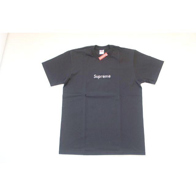 (L)Supreme Swarovski Box Logo Teeボックスロゴ黒