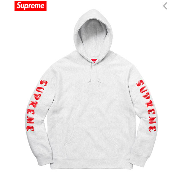 大幅値下げ❗️supreme gradient sleeve hooded Lパーカー