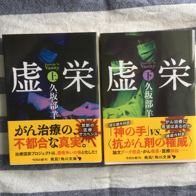 虚栄 上・下  久坂部 羊 エンタメ/ホビーの本(文学/小説)の商品写真