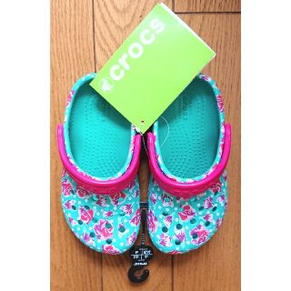 クロックス(crocs)の新品★15.5cm c8 クロックス クラシックグラフィック ガールズサンダル(サンダル)