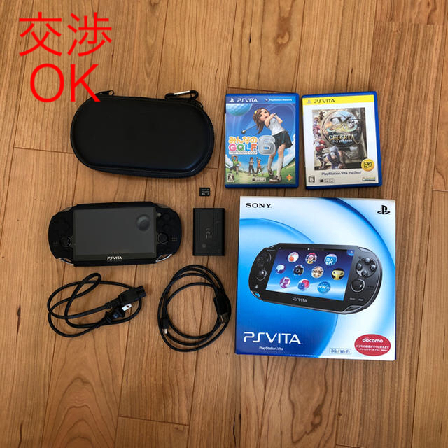 【交渉OK】PS vita 本体(PCH-1100 AA01)＋その他