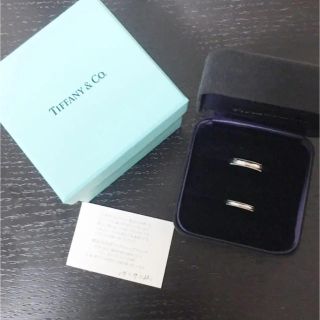 ティファニー(Tiffany & Co.)のティファニー ミルグレイン ペアリング 箱、ケース、購入証明付き 送料込み(リング(指輪))