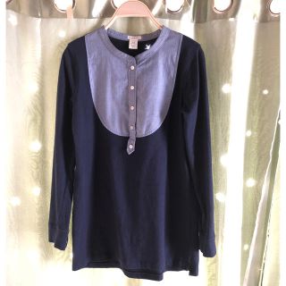 ジェイクルー(J.Crew)の《J.CREW crewcuts》長袖カットソー（紺色）(カットソー(長袖/七分))