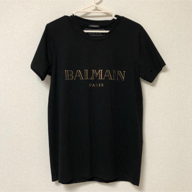 BALMAIN(バルマン)のBALMAIN Tシャツ ブラック×ゴールド メンズのトップス(Tシャツ/カットソー(半袖/袖なし))の商品写真