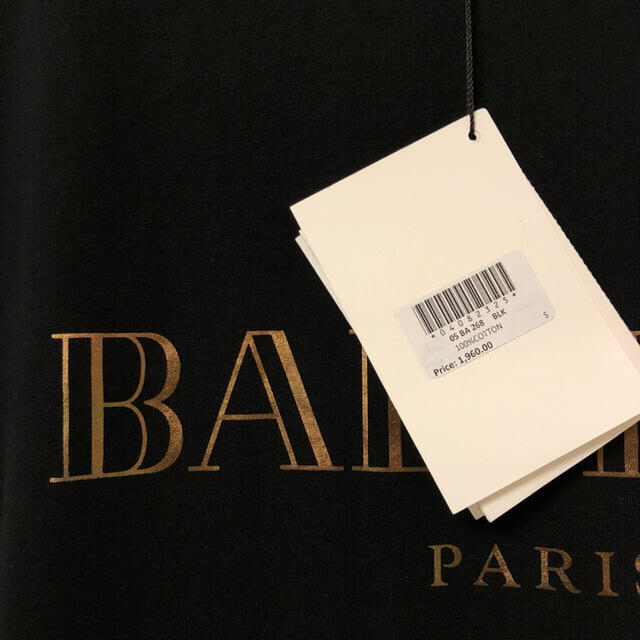 BALMAIN(バルマン)のBALMAIN Tシャツ ブラック×ゴールド メンズのトップス(Tシャツ/カットソー(半袖/袖なし))の商品写真