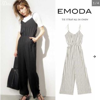 エモダ(EMODA)のEMODA ストライプオールインワン(オールインワン)