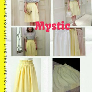 ミスティック(mystic)の♡Mysticハリ感ギャザースカート♡(ひざ丈スカート)