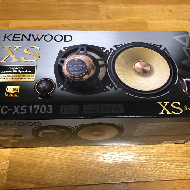 KENWOOD(ケンウッド)のハイレゾ対応17cmセパレートカスタムフィット・スピーカー 車載 自動車/バイクの自動車(カーオーディオ)の商品写真