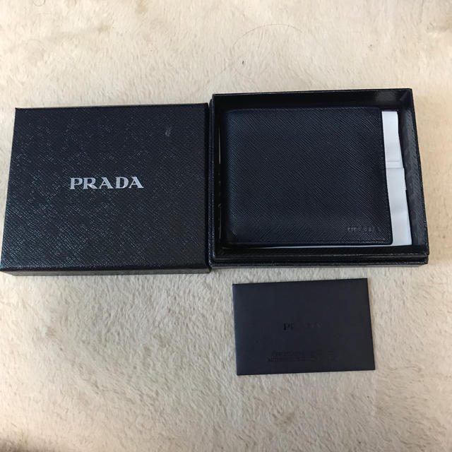 ファッション小物PRADA メンズ財布 ギャンティ付き 確実正規