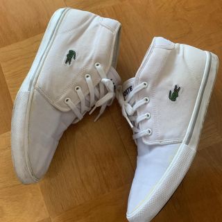 ラコステ(LACOSTE)の[今月末までの掲載]値下げ]ラコステハイカットスニーカー(スニーカー)