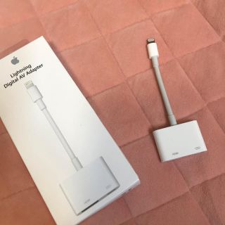 アップル(Apple)のApple純正 Lightning cable(映像用ケーブル)