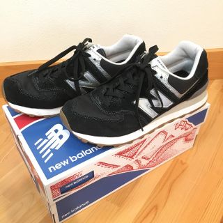 ニューバランス(New Balance)のNew Balance 574 ブラックスニーカー(スニーカー)