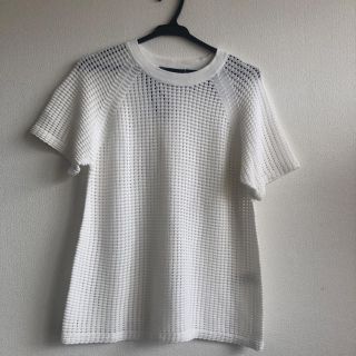 カルヴェン(CARVEN)のANT!PODiUM(アンティポディウム) 白ニット(Tシャツ(半袖/袖なし))