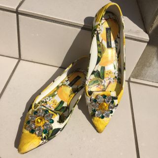 ドルチェアンドガッバーナ(DOLCE&GABBANA)のDOLCE&GABBANAのフラットシューズ(ハイヒール/パンプス)