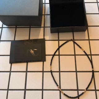 スタージュエリー(STAR JEWELRY)のSJX BLACK & GOLD GLITTER NECKLACE(ネックレス)