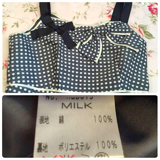 MILK(ミルク)の再値下げ！ MILK♡ドット柄ワンピース レディースのワンピース(ひざ丈ワンピース)の商品写真