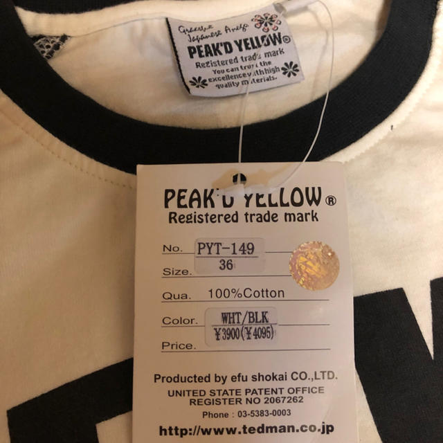 PEAK'D YELLOW(ピークドイエロー)のピークドイエロー Tシャツ メンズのトップス(Tシャツ/カットソー(半袖/袖なし))の商品写真