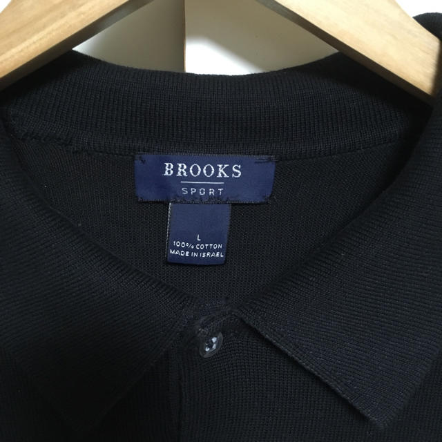 Brooks Brothers(ブルックスブラザース)の90's brooks brothers ブルックスブラザーズ ポロブラック L メンズのトップス(ポロシャツ)の商品写真