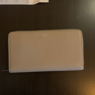 セリーヌ(celine)のセリーヌ 長財布 ベージュ×レッド(財布)