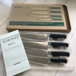 アムウェイ(Amway)の【未使用品】Amwayアムウェイ キッチンナイフ4本セット(調理道具/製菓道具)