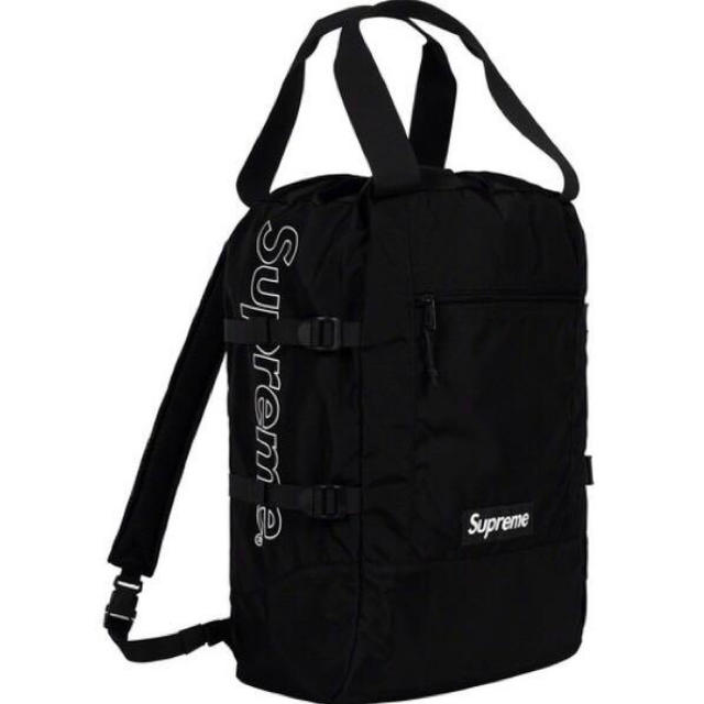 メンズSupreme Tote Backpack Black 黒 トートバッグ - バッグパック