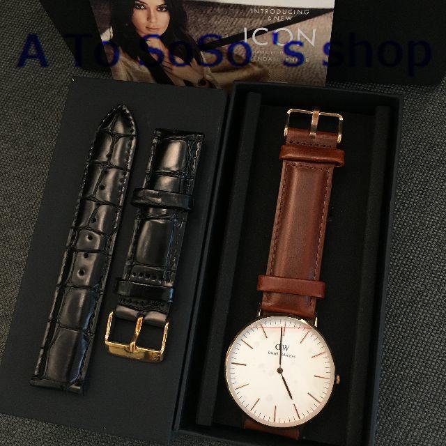 Daniel Wellington(ダニエルウェリントン)の☆DW　　時計と替えベルト　ST MAWESとREADING　メンズ用 メンズの時計(腕時計(アナログ))の商品写真