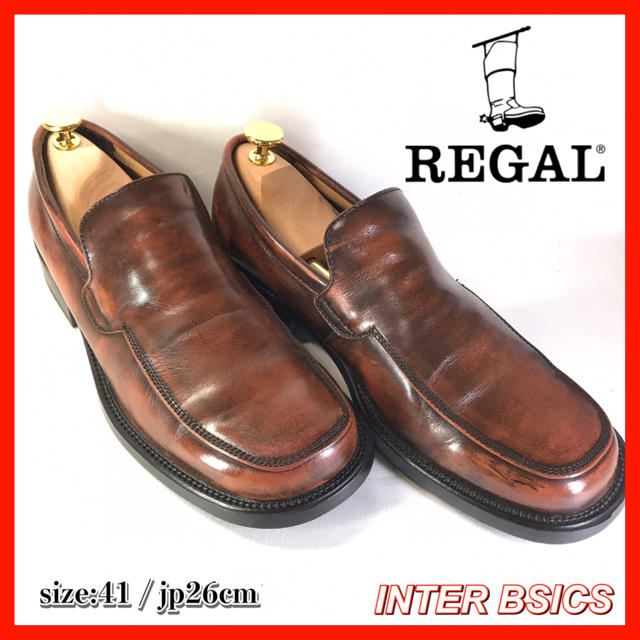 REGAL(リーガル)の即日対応！REGAL リーガル  INTER BSICS  26cm ブラウン メンズの靴/シューズ(ドレス/ビジネス)の商品写真