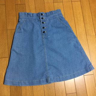 ダブルクローゼット(w closet)のストレッチデニムスカート フリーサイズ(ひざ丈スカート)