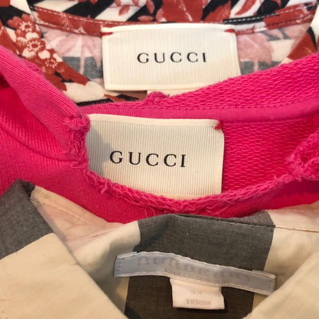 Gucci(グッチ)の専用☆グッチ キッズ☆バーバリー キッズ☆size5 キッズ/ベビー/マタニティのキッズ服女の子用(90cm~)(ワンピース)の商品写真