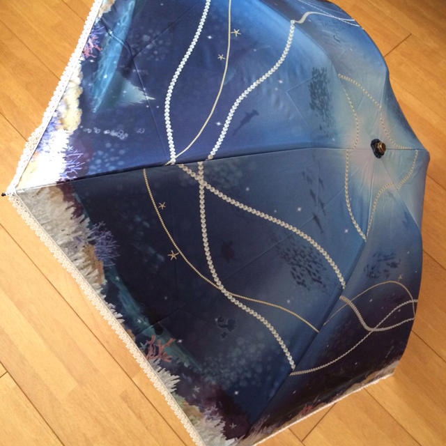 Disney(ディズニー)のアリエル 雨晴兼用 折りたたみ傘 レディースのファッション小物(傘)の商品写真