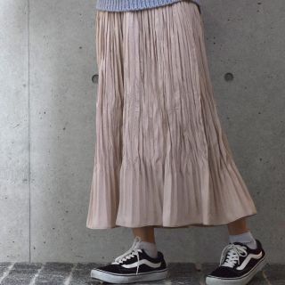 ダブルクローゼット(w closet)のwcloset ランダムプリーツスカート(ロングスカート)