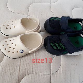 アディダス(adidas)のサンダル　size13　セット　adidas　crocs(サンダル)