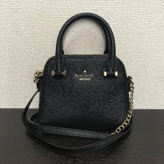 ケイトスペードニューヨーク(kate spade new york)のケイトスペード　ミニ　ハンドバッグ　2way　黒(ハンドバッグ)